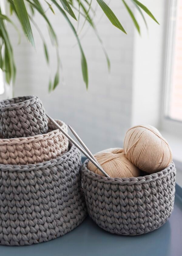Rustic Yarn Basket